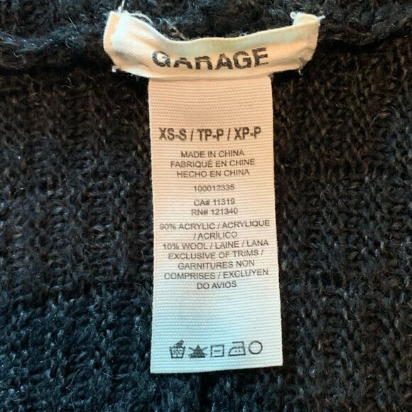 Garage wool blend poncho sweater. Size xs/s - Picture 2 of 9